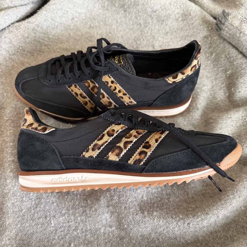 Adidas Black and Leopard SL 72 OG sneakers - Picture 2 of 6